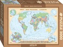 PUZZLE 2000 MAPA SVETA + VLAJKY AKTUÁLNA MAPA V POĽSKEJ ARTGLOBE