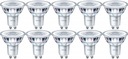 10x PHILIPS LED HALOGÉNOVÁ ŽIAROVKA GU10 2,7W 3000K