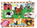 Drevené farmárske puzzle Melissa a Doug