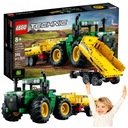 LEGO TECHNIC BLOCKS TRAKTOR S NÁKLADNÝM NÁKLADOM JOHN DEERE TRACTOR 4WD SET 8+ XL