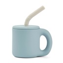 Jenna Cup Liewood Sandy/Sea blue hrnček so slamkou