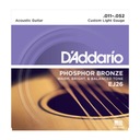 Struny pre akustickú gitaru D'Addario Phosphor Bronze 11-52 EJ26