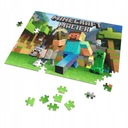 Puzzle + MENO + krabička MINECRAFT A4 35 ks