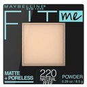 MAYBELLINE FIT ME MATTE PORELESS FACE POWDER - 220 NATURAL BÉŽOVÁ - 8,2 g