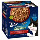 FELIX Sensations CRUNCHY mäso 20x85g + posýp