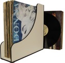 ORGANIZÁTOR NA STOJAN NA VINYLOVÉ DOSKY VINYL BÉŽOVÁ 10 CM 25 DOSKY