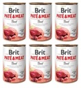 BRIT Pate & Meat Dog Hovädzie 6 x 400 g