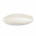 Jedálenský tanier z lesklého porcelánu, 25 cm