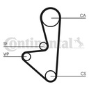 SADA ROZVODU + VODNÁ PUMPA Continental CT718WP1 Vodná pumpa + sada