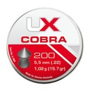 Pelety UMAREX Cobra 5,5 mm, vrúbkovaný hrot, 200 ks.