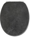 Toaletné sedadlo Arona Marble Black MDF AWD