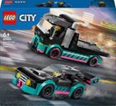 LEGO CITY BLOKUJE 60406 ZÁVODNÉ AUTO A NÁKLADNÉ VOZIDLO