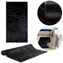 Koberec MODERN Glamour RUG PLUSH soft BLACK Alaska 80x150