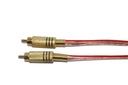 Reproduktorový kábel 2x2,5mm, RCA zástrčka/RCA zástrčka 3m