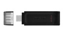 Pendrive Kingston 64GB USB-C DT70 čierny