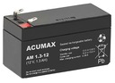 BATÉRIA AGM VRLA ACUMAX AM 1,3Ah 12V AM1,3-12 AM1,3-12 1,3 ALARM