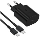 RÝCHLA SIEŤOVÁ NABÍJAČKA TELEFÓNU PRE SAMSUNG 25W + USB-C KÁBEL 1M