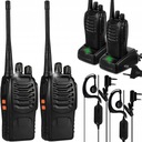 Vysielačka SET 2X SLÚCHADLÁ WALKIE TALKIE