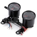 2ks Universal Retro LED Dual Gauge