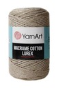 Macrame Cotton Lurex makramé šnúrka 735 béžová zlatá