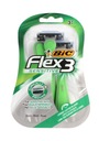 BIC SHAVING RAZOR FLEX 3 SENSITIVE 1 BALENIE - 3 KS