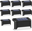 8x Záhradné LED SOLAR Schodiskové svietidlo na schodiskovú terasu SuperLED