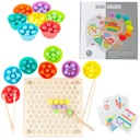 DREVENÉ PUZZLE MOZAICKÉ KORÁLKY GULIČKY PUZZLE
