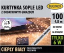 ZÁCLONY ICOPLES BULINEX 100LED W/Z 4,8 TEPLÁ BIELA