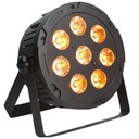 LED bodové svietidlo LIGHT4ME TRI PAR 8x9W MKII RGB tenké ploché