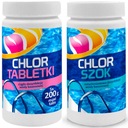 CHLÓROVÉ TABLETY + ŠOCKOVÝ BAZÉNOVÝ SET 2x 1kg