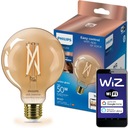 E27 G95 LED žiarovka 7W = 50W vláknová jantárová SMART WiFi Philips WiZ