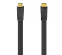 Hama HDMI-HDMI 4K plochý kábel 3m Čierny