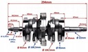 KOMPLETNÝ Kľukový hriadeľ Quad Barossa SMC 250cc OEM!