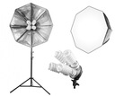 Foto lampa softbox 4x 400W statív 290cm STRONG