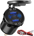 12-24V USB NABÍJAČKA DO AUTOMOBILKU RÝCHLE NABÍJANIE 3.0