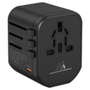 Maclean cestovný adaptér, USB napájanie, 2xUSB 2,4A + USB-C PD 20W, Bezpeč.