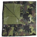 Camo campingová plachta na prežitie MFH Tarpaulin 2x3 Woodland