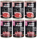 6x400g PAN MEAT Mokré konzervy pre psov a šteniatka, MIX CHUTÍ