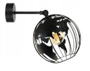 NÁSTENNÁ LAMPA GLOBUS BALL BLACK môže byť LED