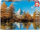 Educa Borras 1000 výška Matterhorn v jesennom puzzle