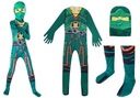 Kostým Ninja Green Ninjago Warrior 100-110 cm.