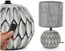 STOLNÁ LAMPA NOČNÁ LAMPA KERAMICKÁ + BOHO LÁTKA