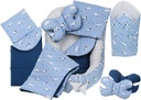 BABY COCOON HNIEDZKO MINKY KUS XXL BABYMAM SET 7 PRVKOV.