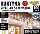 BULINEX LED cencúľový záves 100L teplá biela