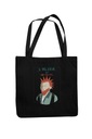 Van Gogh Tote Bag Art Funny Print Black