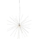 Švédska dekorácia FIREWORK, strieborná, závesná, 45 cm