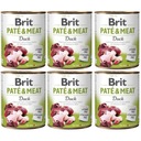 Brit Pate&Meat Duck Kaczka Mokra Karma 6x800g