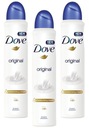 Dove Original Antiperspirant v spreji 3 x 250 ml