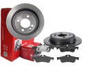 BREMBO ZADNÉ DISKY, DESTIČKY, MINI R50 R52 R53 259MM