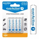 4x AAA R3 1050mAh 1,2V batéria ProfessionalLine